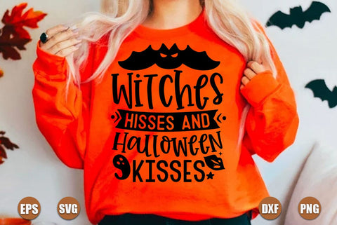 Halloween SVG Design, Witches Hisses And Halloween Kisses SVG FiveStarCrafting 