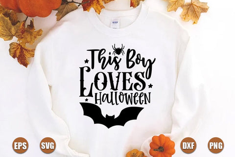 Halloween SVG Design,This Boy Loves Halloween SVG FiveStarCrafting 