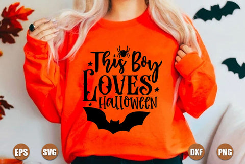 Halloween SVG Design,This Boy Loves Halloween SVG FiveStarCrafting 