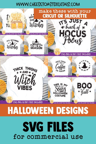 Halloween SVG | Distressed Halloween Bundle SVG Cheese Toast Digitals 