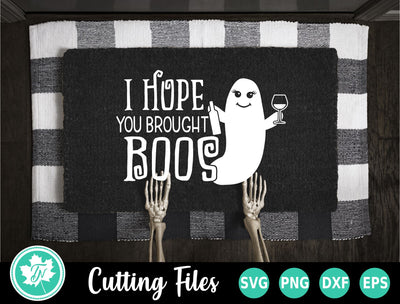 Halloween SVG | Doormat SVG | I Hope You Brought Boos SVG TrueNorthImagesCA 