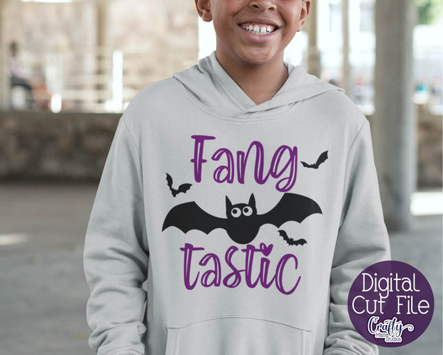 Halloween Svg - Fang Tastic Halloween SVG - Bat SVG SVG Crafty Mama Studios 