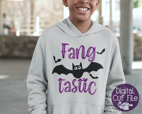 Halloween Svg - Fang Tastic Halloween SVG - Bat SVG SVG Crafty Mama Studios 