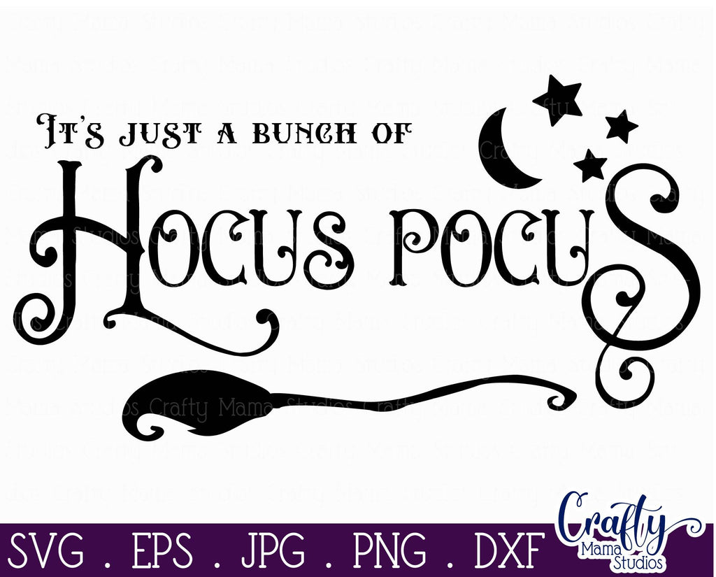 Halloween Svg, Farmhouse Sign, Bunch Of Hocus Pocus Cut File - So Fontsy