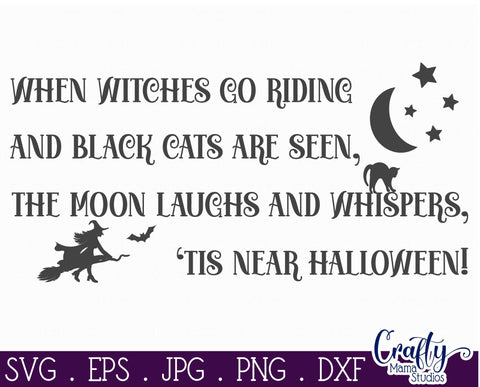Halloween Svg, Farmhouse Sign, 'Tis Near Halloween Cut File SVG Crafty Mama Studios 