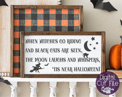 Halloween Svg, Farmhouse Sign, 'Tis Near Halloween Cut File SVG Crafty Mama Studios 