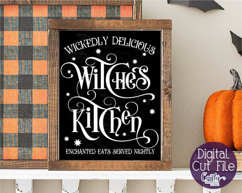 Halloween Svg, Farmhouse Sign, Witches Kitchen Treats File SVG Crafty Mama Studios 