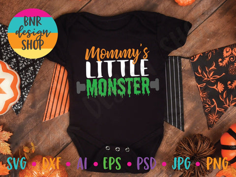 Halloween SVG File, Mommy's Little Monster SVG, SVG Cut File for Cricut Cutting Machines and Vinyl Crafting SVG BNRDesignShop 