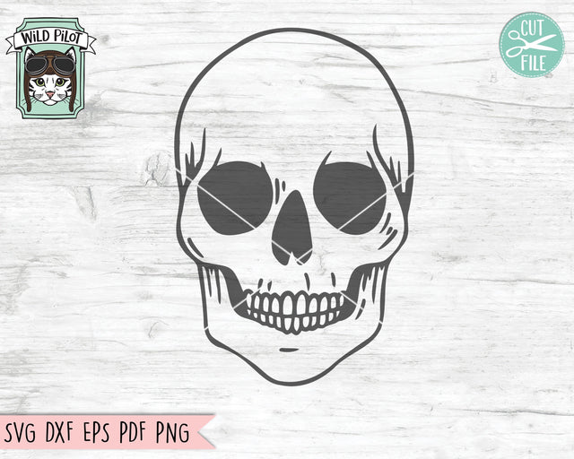 Halloween SVG File, Skull SVG, Skull Cut File, Halloween Cut File, Happy Halloween Clipart, Skull Clipart, Spooky svg, Skull Vector SVG Wild Pilot 