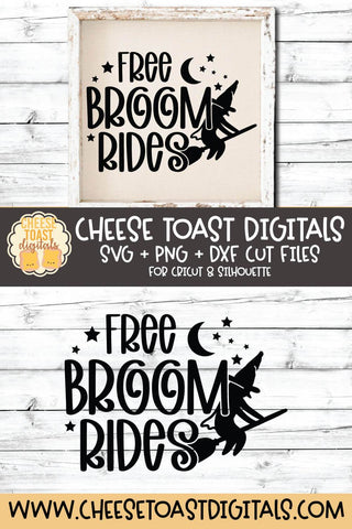 Halloween SVG | Free Broom Rides SVG Cheese Toast Digitals 