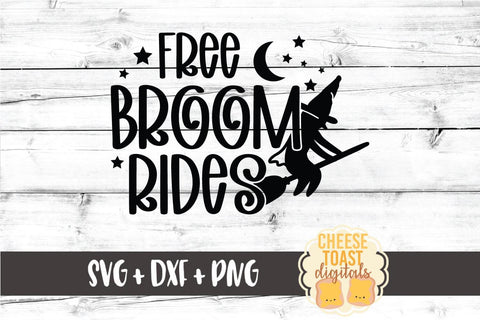Halloween SVG | Free Broom Rides SVG Cheese Toast Digitals 