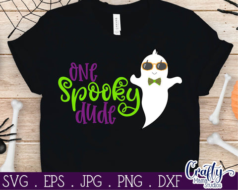 Halloween SVG, Ghost Svg, One Spooky Dude, Spooky Svg SVG Crafty Mama Studios 