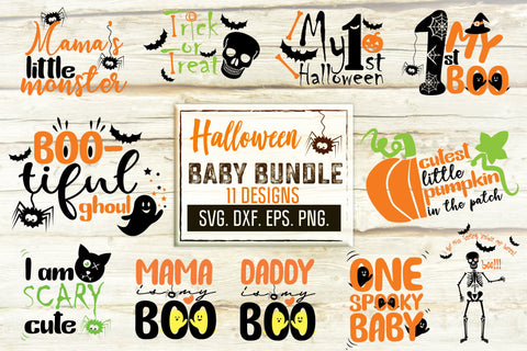 Halloween svg. Halloween Baby Boy Or Baby Girl Svg Bundle. First Halloween Svg. Fall Svg. Designs For Kid Shirt, Bib, Onesie, Bodysuit SVG Mint And Beer Creations 