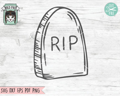 Halloween SVG, Halloween Cut File, Tombstone SVG, Tombstone Cut File, Graveyard SVG, Grave Cut File, Halloween Clipart, Halloween Vector SVG Wild Pilot 