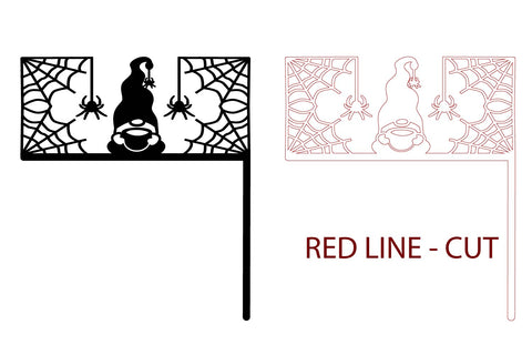 Halloween SVG. Halloween Door Corner. Halloween Laser Cut. SVG Samaha Design 