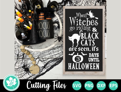 Halloween SVG | Halloween Sign SVG | Halloween Countown SVG TrueNorthImagesCA 