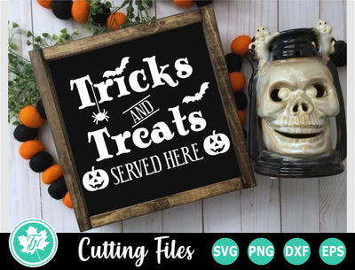 Halloween SVG | Halloween Sign SVG | Tricks and Treats SVG TrueNorthImagesCA 