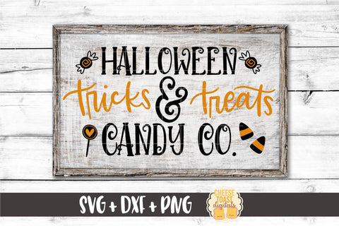 Halloween SVG | Halloween Tricks & Treats Candy Co SVG Cheese Toast Digitals 