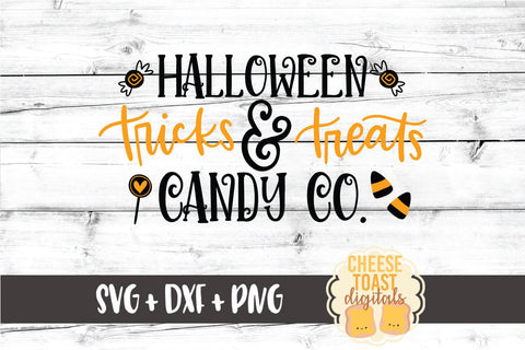 Halloween SVG | Halloween Tricks & Treats Candy Co SVG Cheese Toast Digitals 