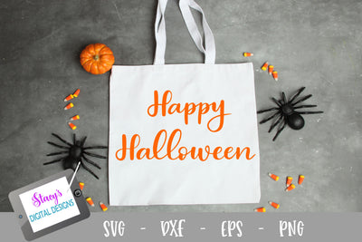 Halloween SVG - Happy Halloween - Handlettered SVG Stacy's Digital Designs 