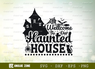 Halloween SVG | Haunted House Svg | Baby Boo Svg | Boo Day Svg | Boo Svg | Autumn Svg | Ghost Svg | SVG Unique Zone 