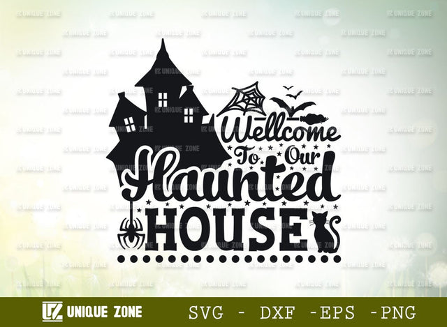 Halloween SVG | Haunted House Svg | Baby Boo Svg | Boo Day Svg | Boo Svg | Autumn Svg | Ghost Svg | SVG Unique Zone 