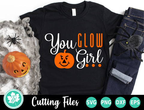 Halloween SVG | Jack o Lantern SVG | You Glow Girl SVG TrueNorthImagesCA 