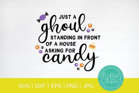Halloween SVG - Just A Ghoul SVG Pickled Thistle Creative 