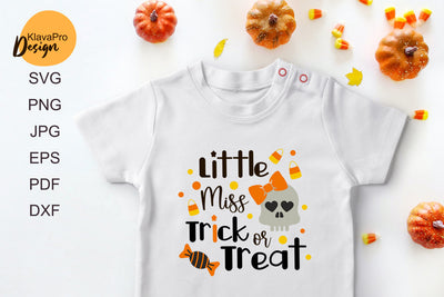 Halloween SVG. Little Miss Trick or Treat SVG. Trick or treat SVG SVG Klava P 