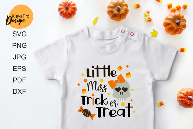 Halloween SVG. Little Miss Trick or Treat SVG. Trick or treat SVG SVG Klava P 