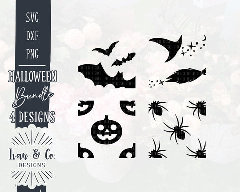 Halloween SVG Mini Bundle | Pumpkin | Spider | Bat | Witches SVG (863051376) SVG Ivan & Co. Designs 