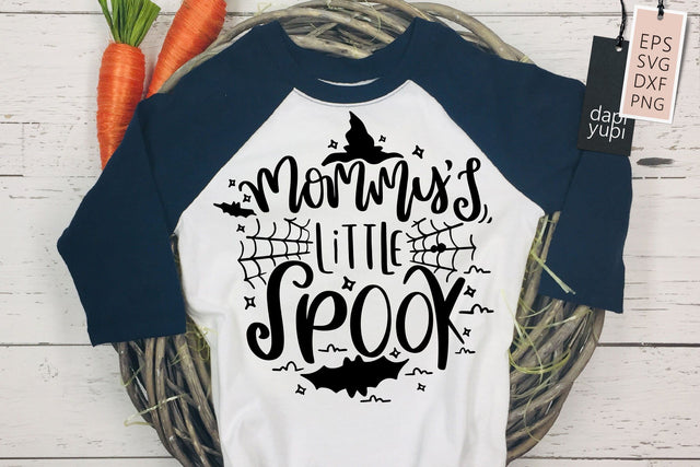 Halloween SVG Mommy's Little Spook Quotes SVG dapiyupi store 