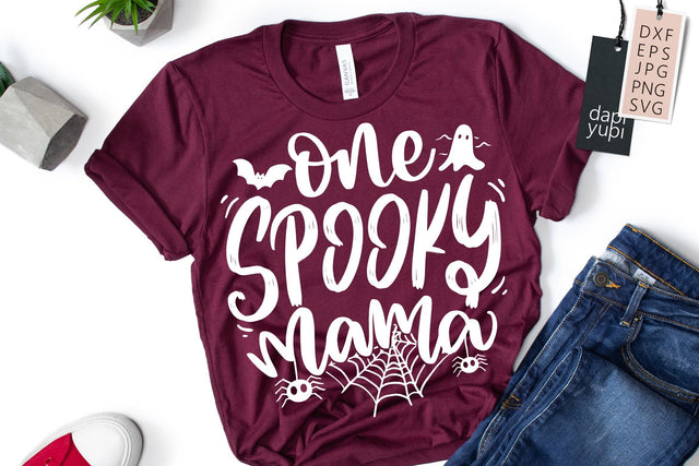 Halloween SVG One Spooky Mama SVG dapiyupi store 