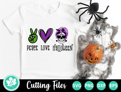 Halloween SVG | Peace Love Halloween SVG SVG TrueNorthImagesCA 