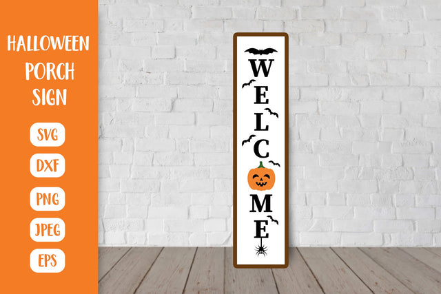 Halloween SVG Porch Sign. Welcome Vertical Front Sign SVG LaBelezoka 