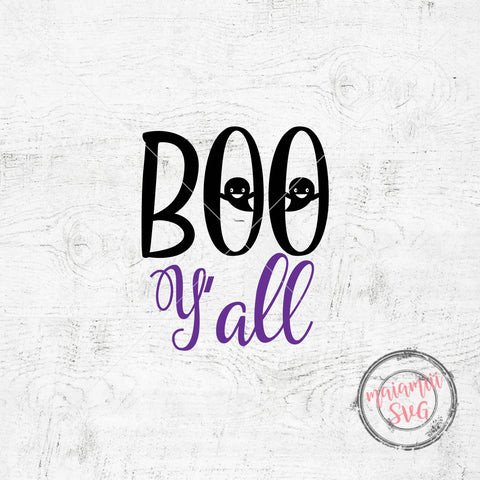 Halloween Svg, Pumpkin Svg, Halloween Sign Svg, Boo Y'all, Fall Shirt Svg SVG MaiamiiiSVG 