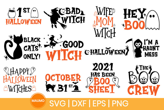 Halloween svg quote bundle SVG Maumo Designs 