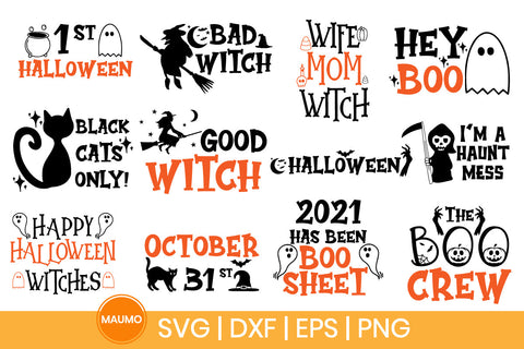 Halloween svg quote bundle SVG Maumo Designs 