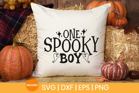 Halloween svg quote, One spooky boy SVG Maumo Designs 
