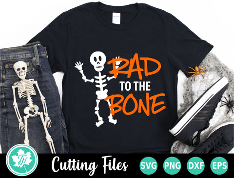 Halloween SVG | Skeleton SVG | Rad to the Bone SVG TrueNorthImagesCA 