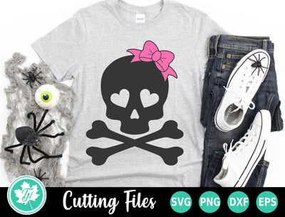 Halloween SVG | Skull SVG | Girl Skull SVG TrueNorthImagesCA 