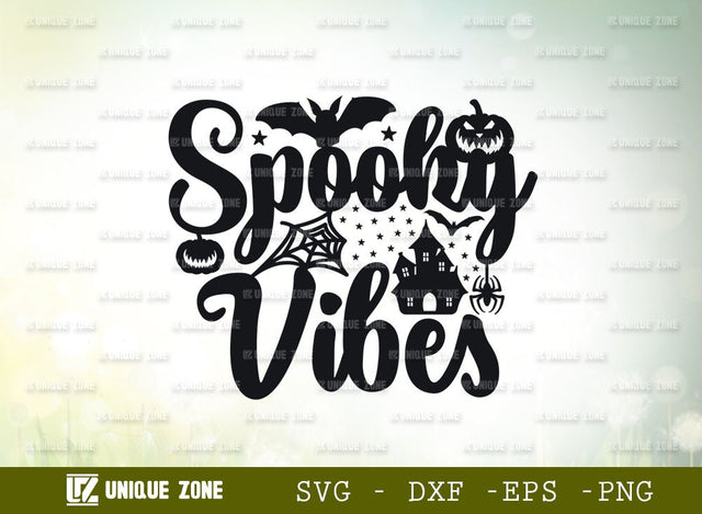 Halloween SVG | Spooky Vibes Svg | Baby Boo Svg | Boo Day Svg | Boo Svg | Autumn Svg | Ghost Svg | SVG Unique Zone 