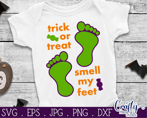 Halloween Svg - Trick Or Treat Svg - Smell My Feet SVG Crafty Mama Studios 