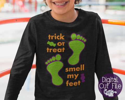 Halloween Svg - Trick Or Treat Svg - Smell My Feet SVG Crafty Mama Studios 