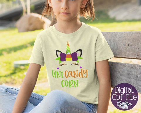 Halloween Svg - Unicorn Svg - Candy Corn Svg - Uni Candy Corn SVG Crafty Mama Studios 