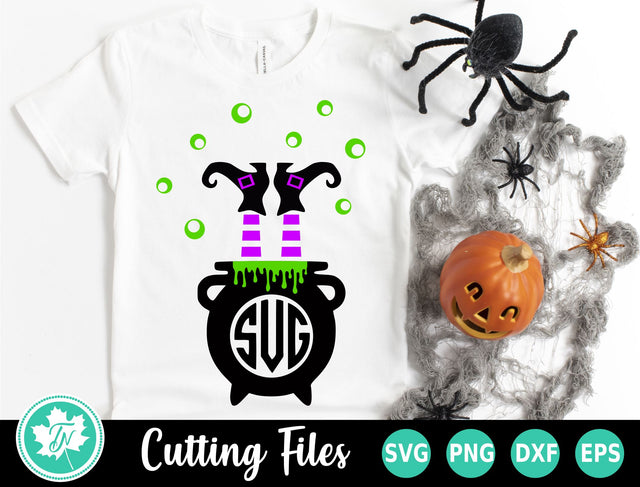 Halloween SVG | Witch SVG | Monogram SVG SVG TrueNorthImagesCA 