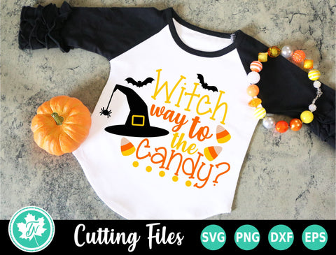 Halloween SVG | Witch Way to the Candy SVG TrueNorthImagesCA 