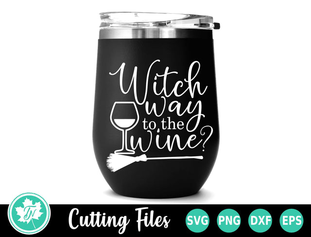 Halloween SVG | Witch Way to the Wine SVG TrueNorthImagesCA 