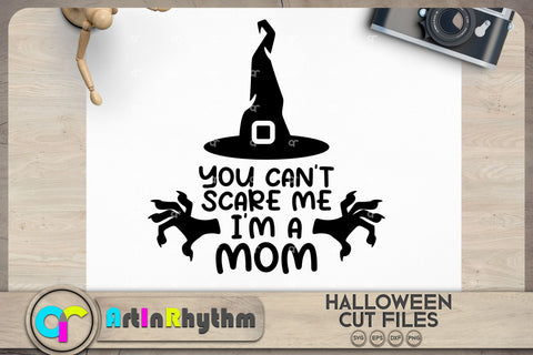 Halloween SVG, You can't scare me I'm a mom SVG Artinrhythm shop 