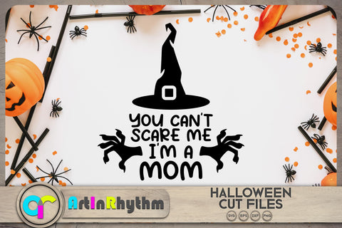 Halloween SVG, You can't scare me I'm a mom SVG Artinrhythm shop 